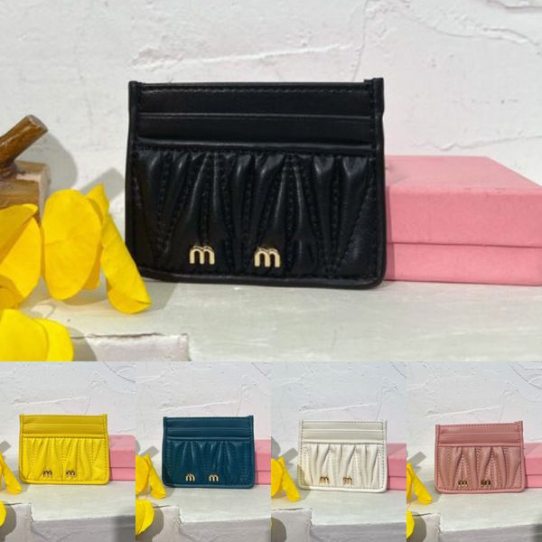 

women card holder luxury designer wallet fashion porte carte pleated purse shopping purses mini wallets, Brown;gray