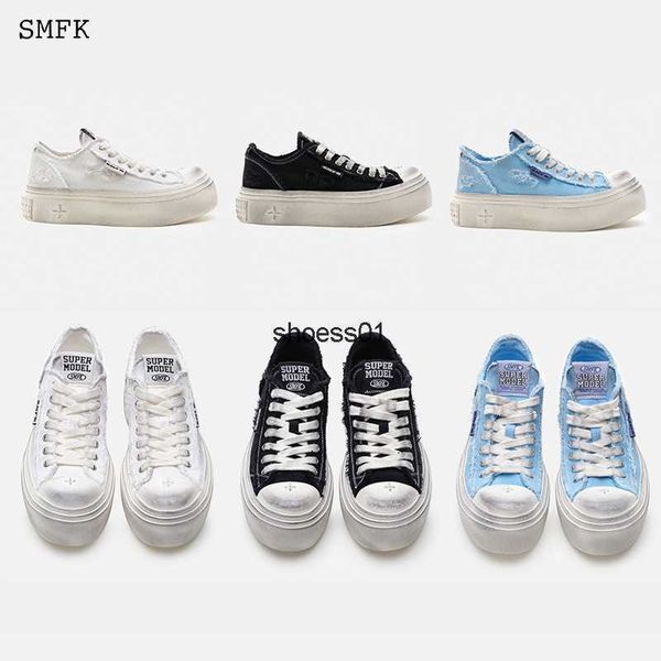 

shoes dress smfk old skateboard women's cross flower wear tear canvas low sneakers