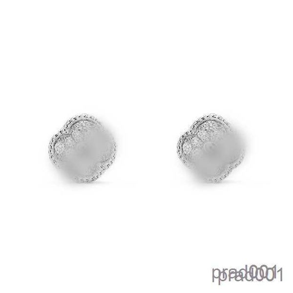 

lucky four-leaf clover stud earrings designer for women letter v cleef luxurious jewelry diamond earings, Golden;silver