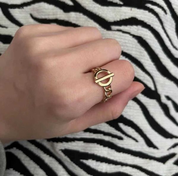 

hermm designer necklace band rings sanjie 2023 new fashion simple versatile ins personalized open e1ah, Silver
