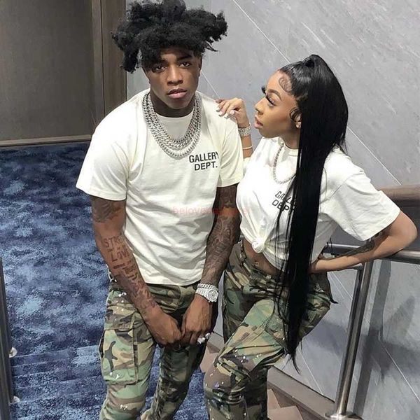 

fashion designer clothing galleryes depts tees tshirt printed letter white short sleeve brand mens womens's couple summer round neck t-, White;black