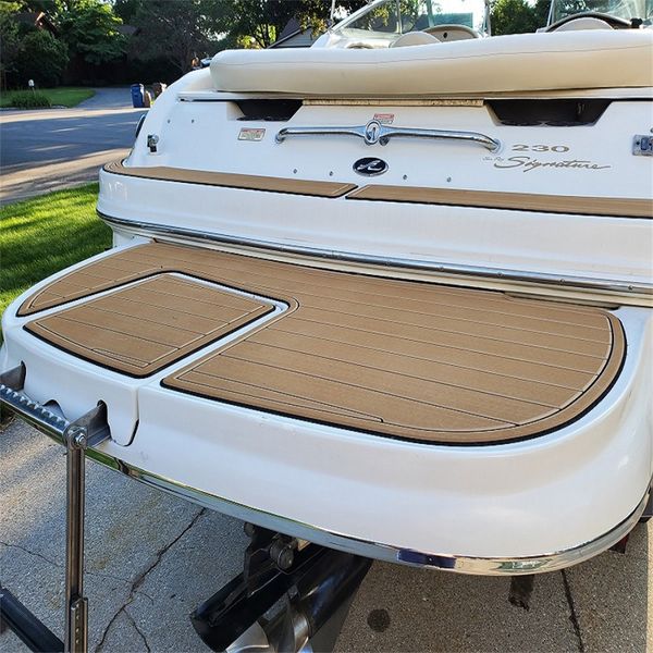 

2001 sea ray 230 br swim platform cockpit pad boat eva foam teak deck floor mat
