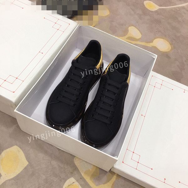 

2023quality designer mens sneaker casual shoes leather sneakers embroidered stripes white shoe flat platform walking sports trainers, Black