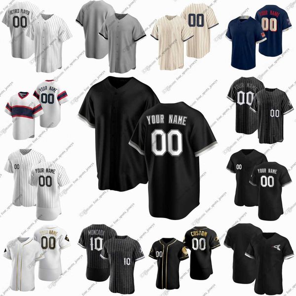 

2023 custom baseball jerseys kopech lambert lopez lynn middleton santos grandal zavala andrus burger sheets sosa vaughn benintendi colas gon, Blue;black