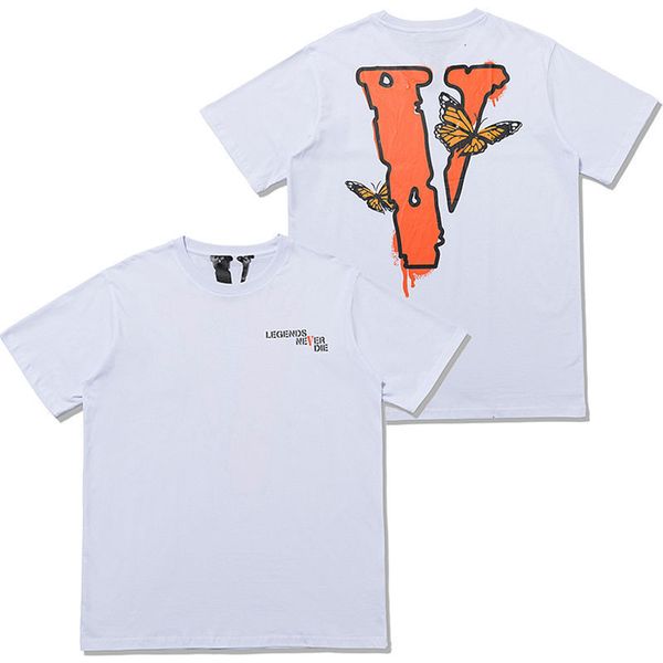 

men's t-shirts butterfly pattern men t shirt 100% cotton women's t-shirt summer short sleeve brand harajuku hip hop tshirt 1561#, White;black