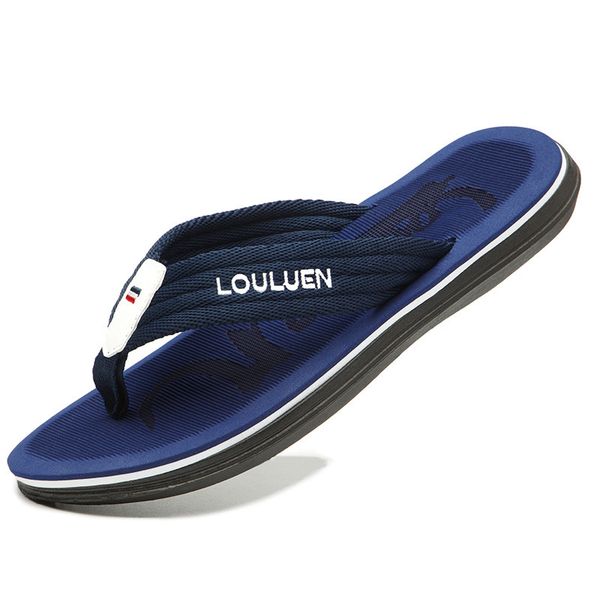 

slippers fashion men flip flops summer casual slides anti-skid outdoor light beach male sandals household size 44 230426, Black