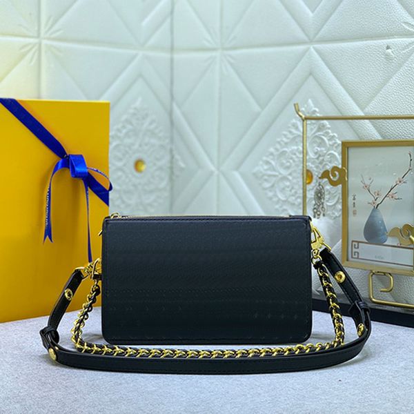 

underarm clutch bags square crossbody bags chains handbag wallet full leather embossed small flower chain zipper hardware woc messenger purs