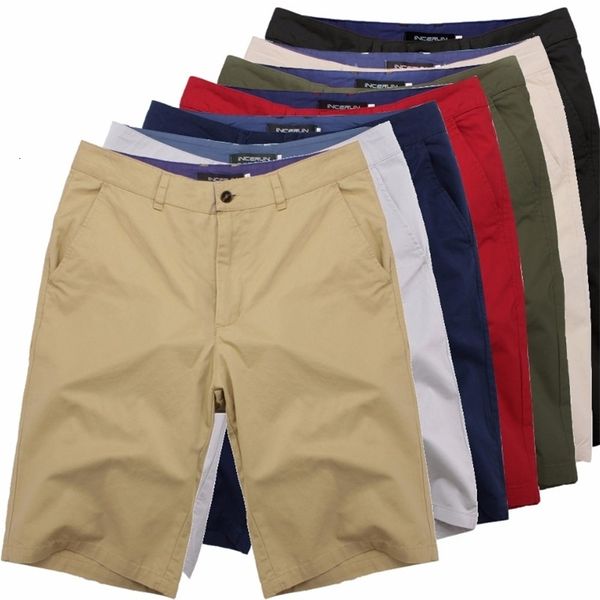 

men's shorts summer casual shorts classic mens fashion shorts cotton knee length chinos sweatpants shorts big size 44 masculina bottom, White;black