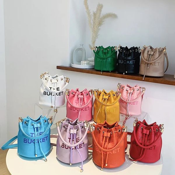 

lady luxury the leather bucket bag womens men designer marc tote classic drawstring shoulder fashion wallet buckets handle purses handbag cr