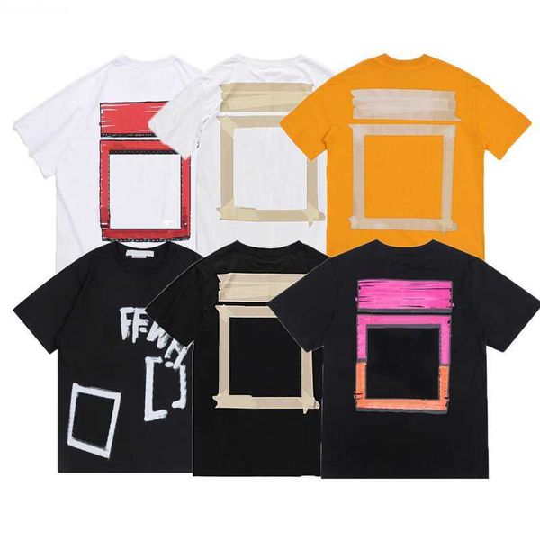 

mens t shirts summer designers womens fashion offs t-shirts tees man s white chest letter shirt luxurys clothes, White;black