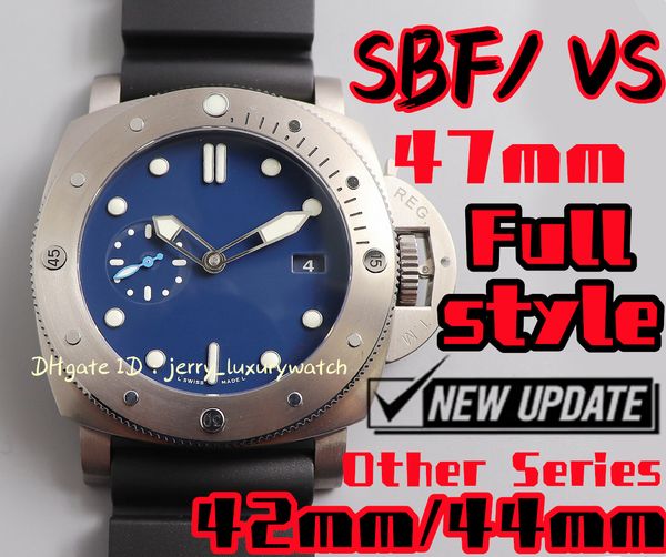 

sbf / vs luxury men's watch pam692 , 47mm all series all styles, exclusive p90 movement, there are 42, 44mm other models, 316l fine ste, Slivery;brown