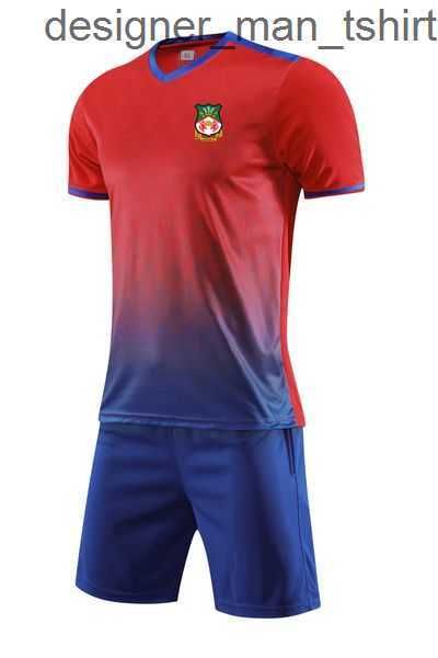 

men's tracksuits wrexham football club men tracksuits jersey fast-dry short sleeve soccer shirt custom outdoor sport t shirts and short, Gray