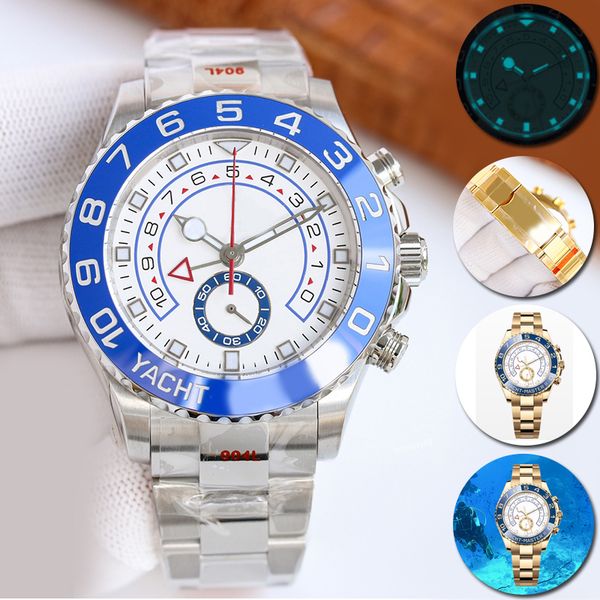 

DHgate mens watches designer 44mm automatic date watch 904L stainless steel strap sapphire ST9 Montre De Luxe Gold yacht watches oyster watches for men root beer, Waterproof