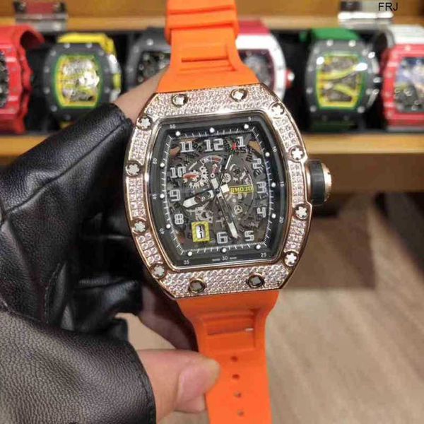 

milles watch richads mile multifunction superclone watches wristwatch luxury richa milles designer hollowed out mens automatic mechanical wa, Slivery;golden