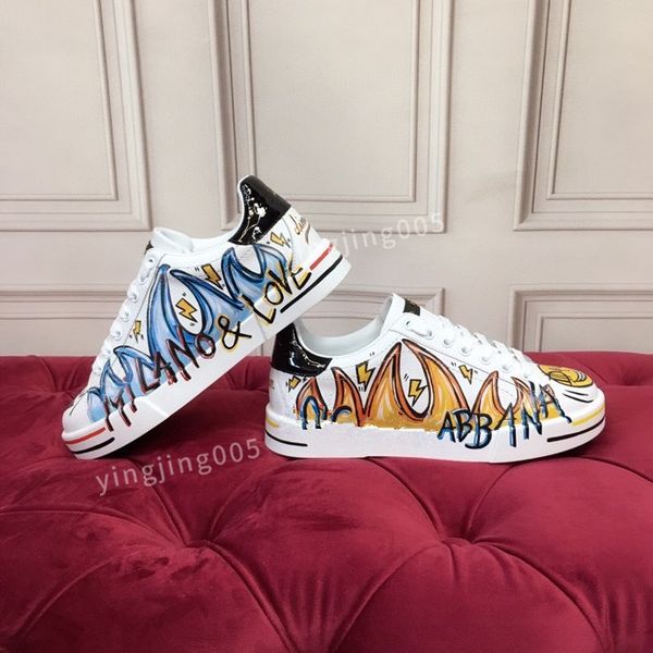 

new brand designer men women casual shoes triple white black sneakers leather trainer printed platform trainers shoes