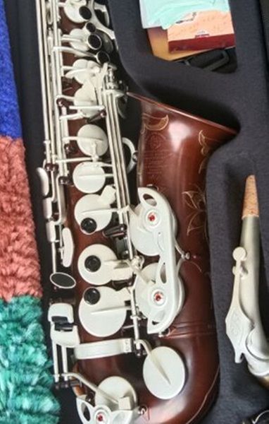 

2023 new product mark vl high grade antique eb e-flat alto saxophone sax carve pattern woodwind instrument with case aeccessaries