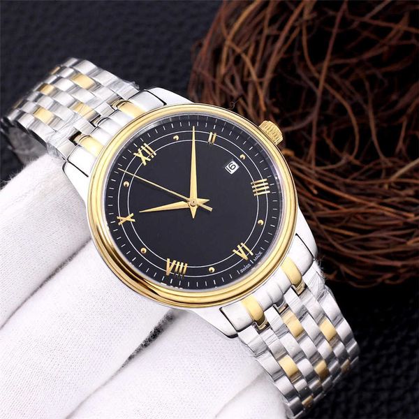 

men mechanical watch 38mm fashion automatic full stainless steel strap mens sports watches luxury designer super luminous waterproof watch, Slivery;black