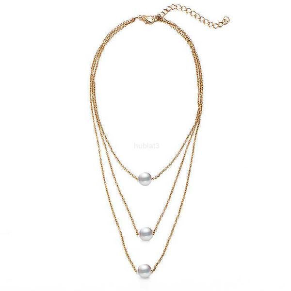 

necklace five-pointed star pendant clavicle chain creative retro simple eight-pointed star crescent three-layer necklace jewelry gifta, Silver