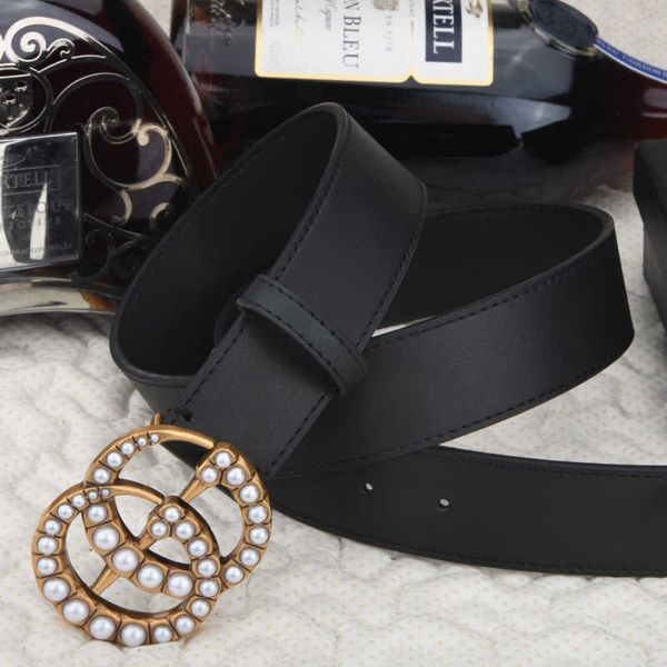

luxury pearl buckle belt black snake big buckle genuine leather belts ceinture snake belts fashion belt for mens womens, Black;brown