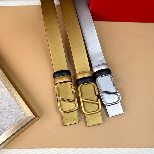 

fashion leather belt desinger belt womans belt man 3.0cm gold silver color belt buckle man woman double-sided genuine leather copper buckle, Black;brown