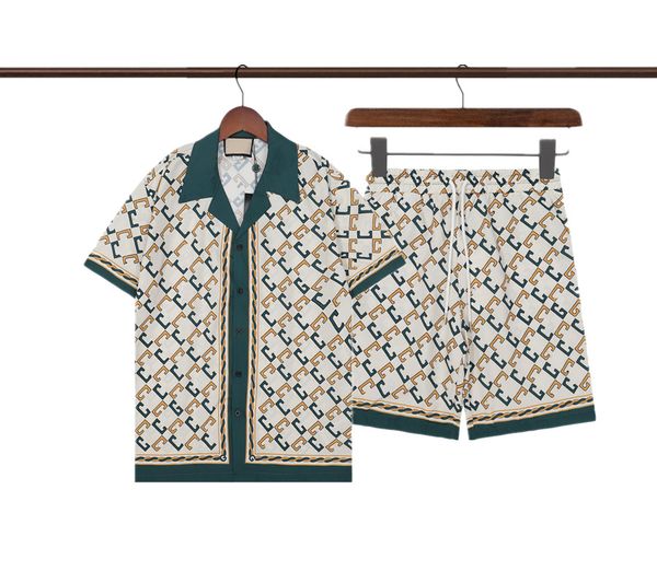 

fashion hawaii floral letter print beach shirts men's designer silk bowling shirt casual shirts men summer short sleeve dress shirtt, White;black