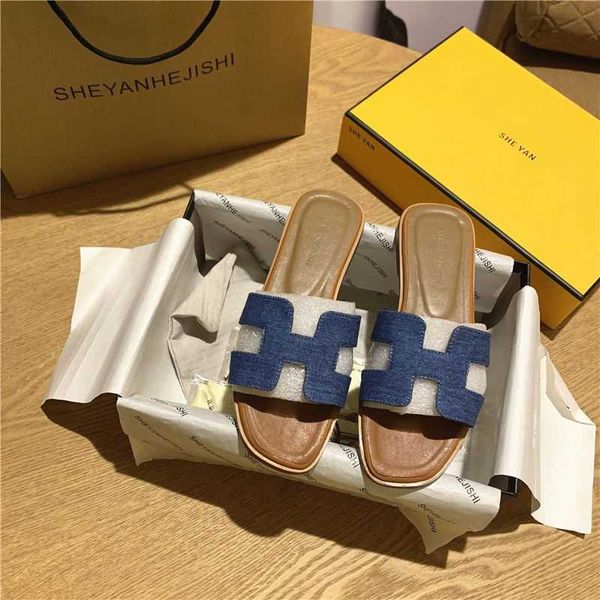 

to womens designer oran sandals luxurys slides genuine wear leather summer version versatile flops travel beach 4z86