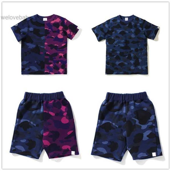 

baby clothing sets kids designer ape tshirts boys shorts girls clothes summer luxury fear tracksuit children youth outfits short sleeve shir, White