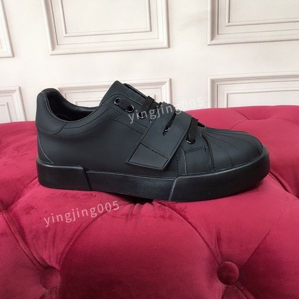 

2023new women casual shoes fashion genuine leather trainers sneakers runway platform wedges round lace up mens loafers, Black
