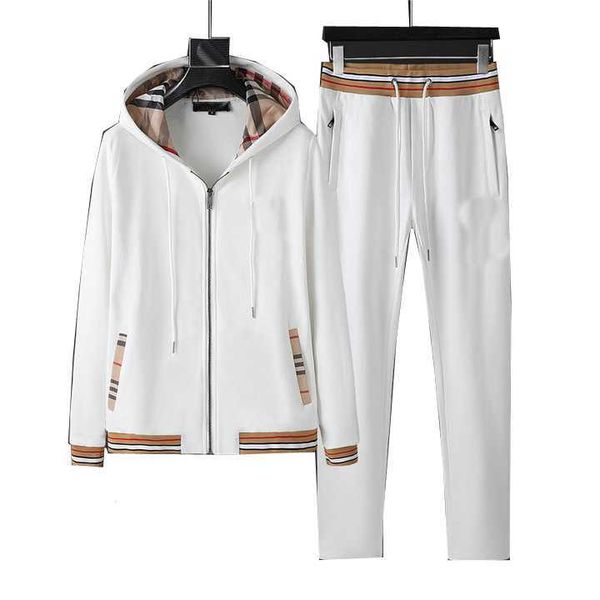 

2023new pattern mens tracksuit two pieces sets jackets pants with fashion style spring autumn outwear sports set tracksuits jacket suits, Gray