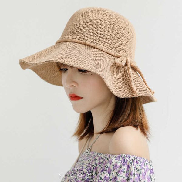 

wide brim hats new bucket hat spring summer wide brim sun visor hats women panama caps two-side wear foldable portable outdoor bucket cap gi, Blue;gray