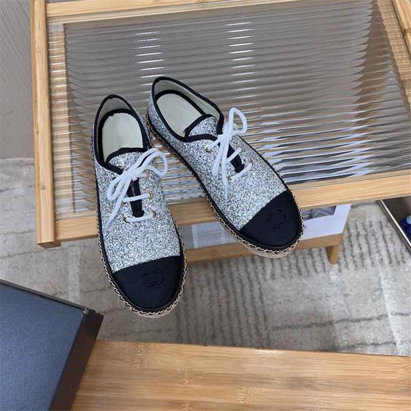 

dress shoes fashion channel women leather high heel letter logo party wedding tourism holiday casual flat shoes 05-015, Black