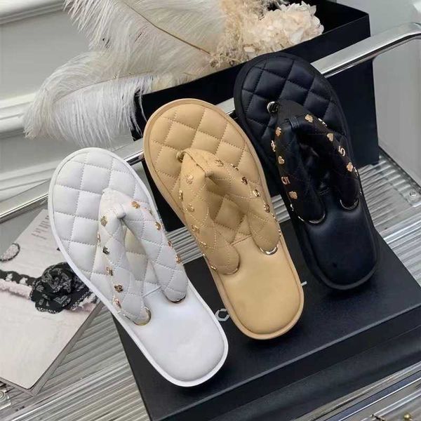 

new france holiday flat sole woman slippers mule summer vacation rome slides comfort knitting design sandal 2023 classic ccity fashion luxur, Black