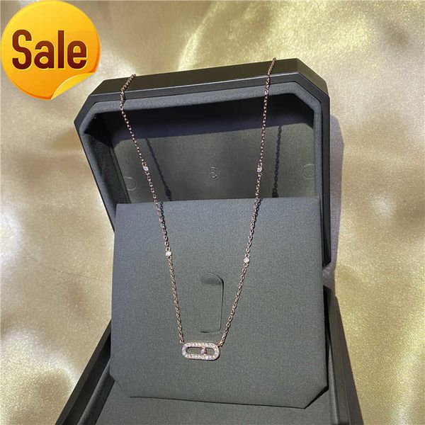 

pendant necklaces s925 sterling silver womens move uno necklace with closeround diamonds a moving diamond original french high jewelry 23030