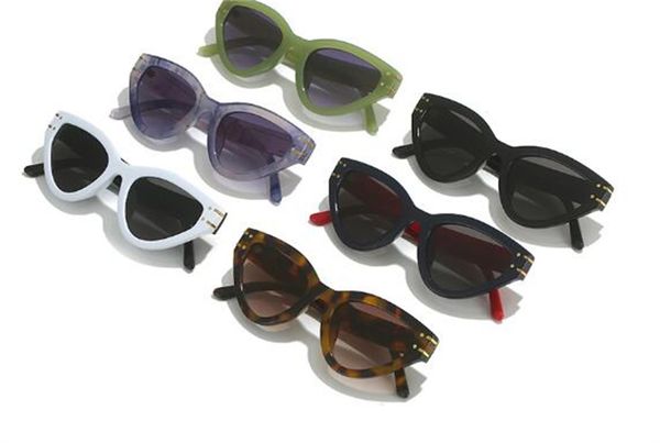 

vintage brand luxury womens designer cool sunglasses for women new mens sunglasses for men inverted triangle design black cat eye sun glasse, White;black