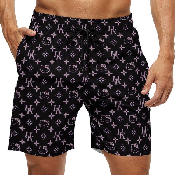 

2023mens summer fashion shorts designers board short gym mesh sportswear quick drying swimwear printing man s clothing swim beach pants asia, White;black