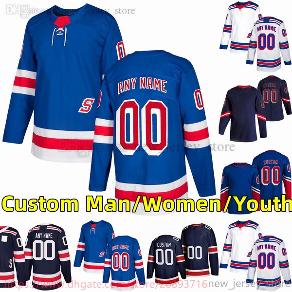 

custom s-6xl movie college hockey wears jersey embroidery 88 patrickkane 23 adamfox 10 artemipanarin 31 igorshesterkin 93 mikazibanejad 20 c, Black