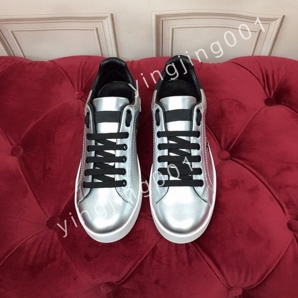 

new luxury fashion sneaker men causal shoes fashion woman leather lace up sneakers white black mens womens