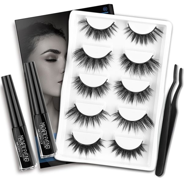 

makeup tools etvite 3d magneticas false eyelashes cilios and eyeliner set natural 230425