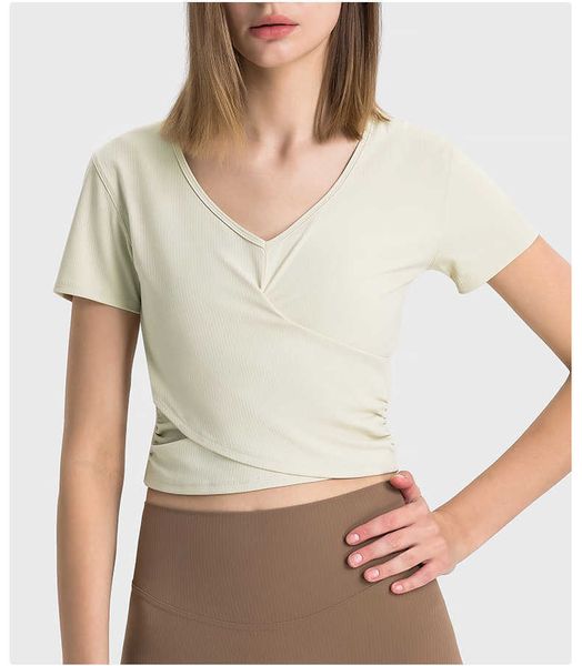 

l-353 yoga tank spr drawstring yoga tank women's sports with padded bra, White