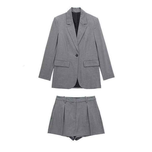 

women's suits blazers pb za women's blazer suits stylish clothing solid normcore business casual loose jacket low-waist skirts set, White;black