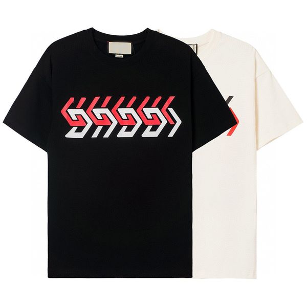 

summer designer t-shirt technology short sleeves casual breathable sports letter-printed pure cotton enthusiasts with the same clothing s-xl, White;black