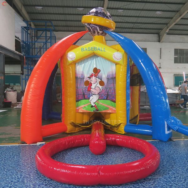 

outdoor activities backyard inflatable 5 in 1 shooting throwing goal sport game world of sports carnival toys