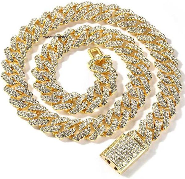 

emesly solid miami cuban link chain gold/silver necklace (16 18 20 22 24 30 inches length); hip hop bracelet (8" length) for men women;