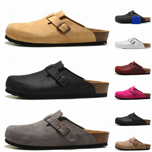 

sandals fashion slippers slide shoes men women clogs suede leather buckle strap trainers designer woody mens womens clog sneakers motion cur, Black