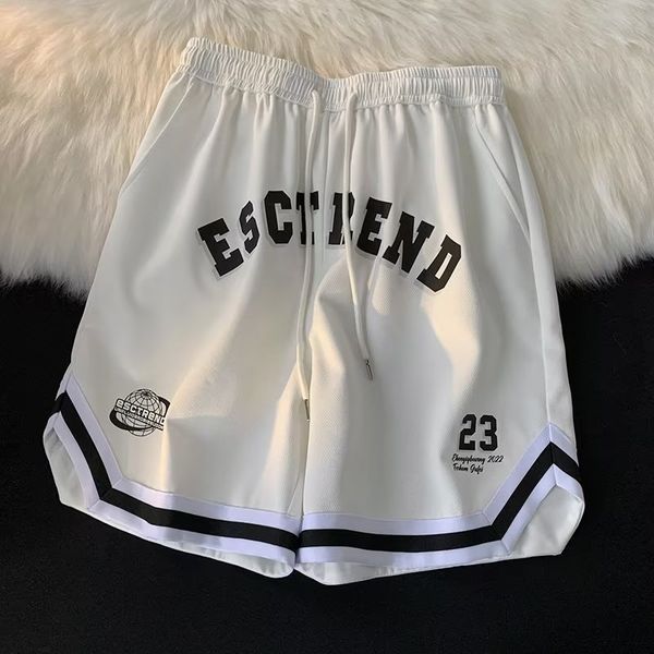

men's shorts gym shorts men summer fashion basketball sports running shorts casual man pants korean fashion men's clothing daily s, White;black