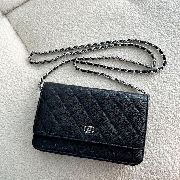 

7a quality womens designer tote bags luxurys menscc woc chain lambskin mini shoulder cosmetic toiletry bag quilted caviar crossbody bag hand