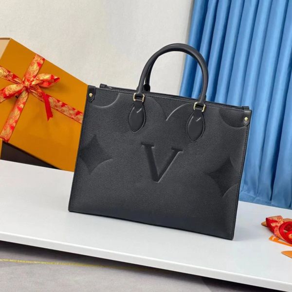 

designer bags women bag handbags embossed flower monograms onthego gm mm womens handbag purse the tote shoulder female backpack on the go