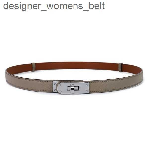 

belts luxury brand women's thin waist belt 1.8cm wide high-quality h family kelly dress small suit necessary for formal wear 8sp4x, Black;brown