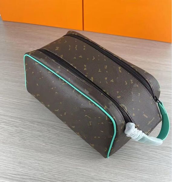 

10a fashion luxurys designers cosmetic bags mini pouch tote wallets handbags toiletry makeup bag cases purses genuine leather 5 colors