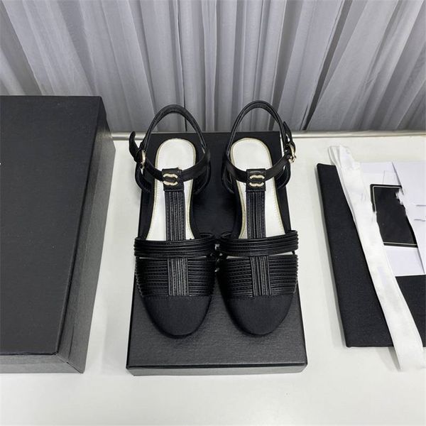 

dress shoes fashion channel women leather high heel letter logo party wedding tourism holiday casual flat shoes 06-015, Black